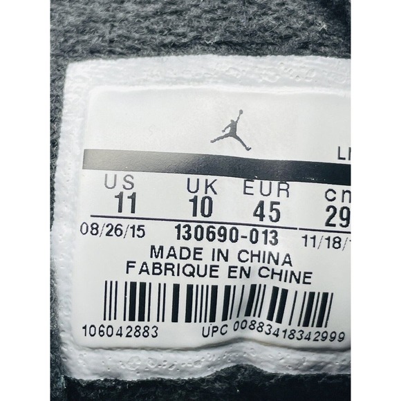 Nike Air Jordan Retro 12 The Master 2016 Size 11 Authentic Basketball Black GOOD main image 14